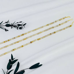 Бусины для украшений из рутилового Кварца (86 бусин) 38 см