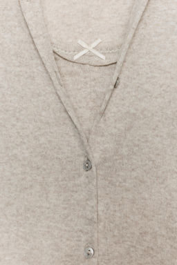 TOP CHAQUETA COMBINADO LAZO / Beige vigor? - Zara фото 4