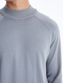 Yar?m Bal?k?? Yaka Uzun Kollu Erkek Triko Kazak