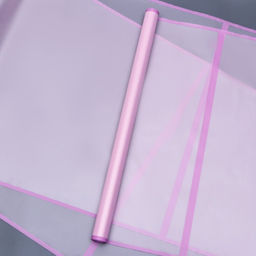 Пленка для цветов Розовая полоса, прозрачный, матовый, 58×10 м