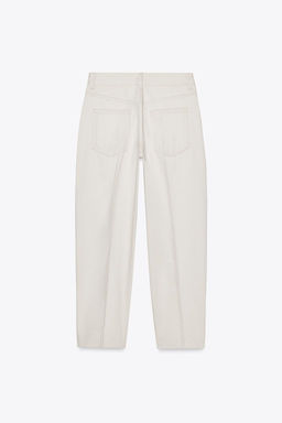 ZW COLLECTION TAPERED MID-RISE JEANS - Zara фото 7