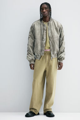 Pantal?n estilo ch?ndal efecto lavado Relaxed Fit - H&m фото 5