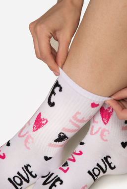 Женские носки из натурального хлопка 2 пары Happy Fox  фото 4