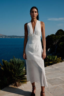 EMBROIDERED MIDI DRESS - Zara фото 20