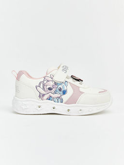 Lilo ve Stitch Bask?l? Ba?c?k ve C?rt C?rtl? K?z Bebek Spor Ayakkab?