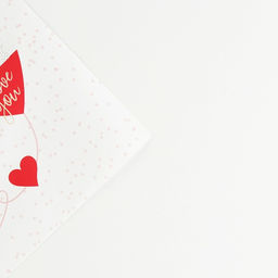 Цена за 10 шт. Бумага упаковочная глянцевая «Love you», 70 х 100 см