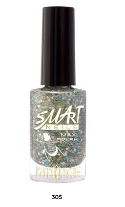 Latuage Лак для ногтей Эффекты тон 305 зелено-голубые блестки 9мл