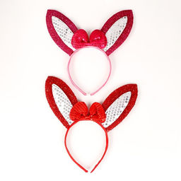 Карнавальный ободок «Зайка» с бантиком, МИКС