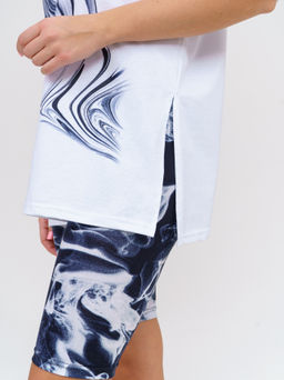 910 Костюм "белый/черный"