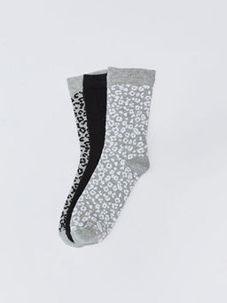 Desenli Kad?n Soket ?orap 3l?