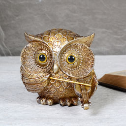 Фигурка Сова музыкант скрипка 9 см / 28018-21-3 /уп 4/96/ 708568