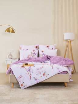 Постельное белье зима-лето из поплина с простыней на резинке - Виталина 2 сп.с прост.на резинке 180*200*25 (нав.70х70)