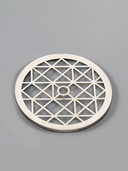 Крышка металлическая для вазы «Классик», d=12 см, серебро