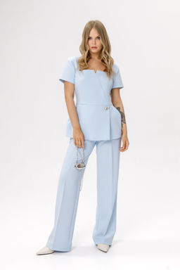 Блуза Pirs 6636 светло-голубой