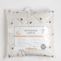 Подушка Этель, подстёжка верблюжья шерсть, 50х70 см, тик  фото 2