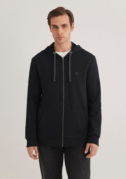 Mavi Logolu Fermuarl? Siyah Sweatshirt  фото 3