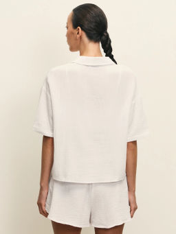 Домашняя рубашка с коротким рукавом / Zarina  фото 6