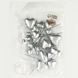 Набор для украшения Сердечки, цвет серебро - Страна карнавалия фото 9