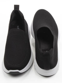 05-TEX-D04-02 BLACK Полуботинки спортивные летние мужские (текстиль)
