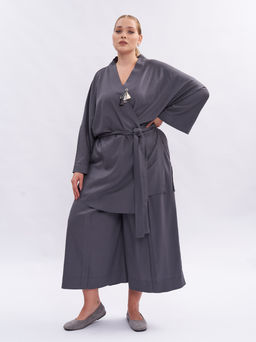 Кардиган кимоно льняной TKA04152GRY23