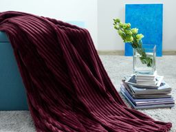 Покрывало-плед Бургунди фланель-жаккард 150*200 см.