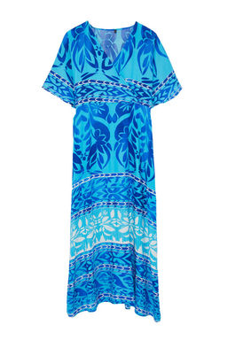 Cok Renkli Etnik Kusakl? Desenli A Kesim Kruvaze Yaka Dokuma Elbise TWOSS24EL01046 - Trendyolmilla фото 14