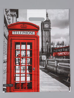 Цена за 25 шт. Пакет "Бен, полиэтиленовый с вырубной ручкой, 37х46 см, 30 мкм