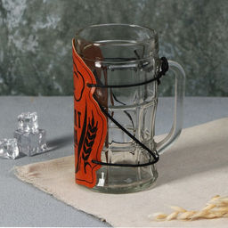 Кружка стеклянная пивная «Фанат», 500мл