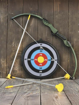 Лук Меткий стрелок, с мишенью и стрелами на присосках - Simaland фото 6