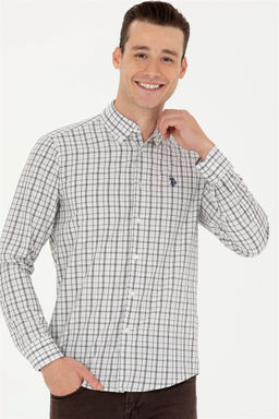 U. S. Polo Assn Мужская темно-синяя рубашка в шотландскую клетку - U.s. polo assn фото 10