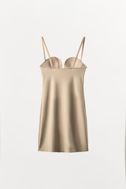 VESTIDO MINI CON POLIAMIDA BODY SHAPE / rosa claro