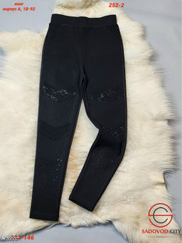 Детские брюки со стразами