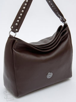 Сумка женская кожаная 0539C d.coffee Polina&Eiterou