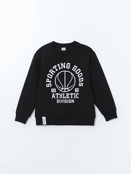 Bisiklet Yaka Erkek ?ocuk Kal?n Sweatshirt