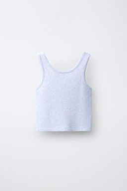 TOP WAFFLE TEXTO / Gris vigor? - Zara фото 4