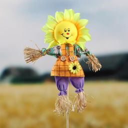 Огородное пугало «Солнце», 30 см, h=50 см, МИКС, Greengo