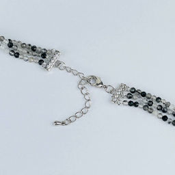 Колье тройное Кварц с включениями Турмалина черного - Радуга самоцветов фото 4