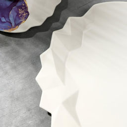 Блюдо для подачи Мрамор, бело-синяя, 27 см - Дорого внимание фото 3