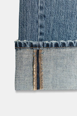 JEANS TRF RECTOS FOLD UP TIRO MEDIO / Azul - Zara фото 9