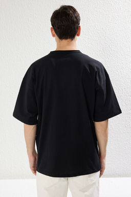 TRENDYOL MAN Kiremit Oversize/Genis Kesim Yaka Detayl? %100 Pamuklu T-Shirt TMNSS25TS00008 - Trendyolmilla фото 13