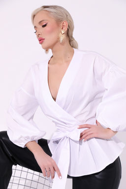 Блузка Летиция (белый) - Эльза фото 8
