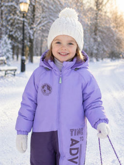 Комбинезон зимний сирень - Arctic kids фото 2