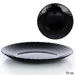Тарелка 190 мм черная BNHP75T (Black) /уп 6/72/