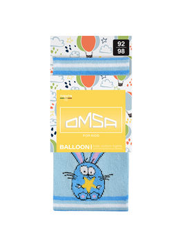 OMSA kids Collant 11P62-2 с рис. (кот и зайчик) - Blu Сhiaro  фото 2