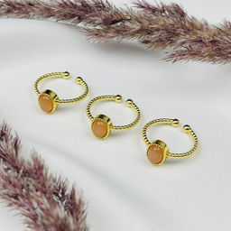 Кольцо регулируемое с Лунным камнем от 17,5р.