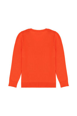 U. S. Polo Assn / Оранжевый базовый свитер для девочки - U.s. polo assn фото 5