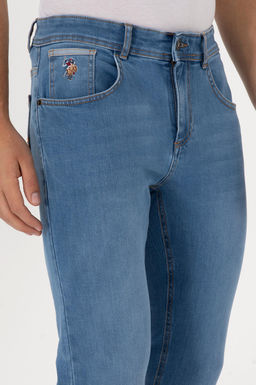 Erkek A__k Mavi Slim Fit Jean Pantolon - U.s. polo assn фото 5