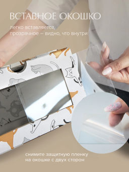 VAL CT-BC-8SH-S Коробка для обуви, 33*21*13 см, набор 8 шт., КОТИКИ, шт