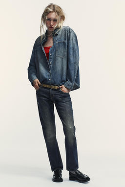 TRF LOW-RISE STRAIGHT JEANS