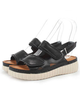 08-PED175-2 BLACK Босоножки женские (натуральная кожа)